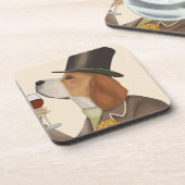 Beagle Wine Snob Bier Onderzetter (Linkerzijde)