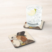 Beagle Wine Snob Bier Onderzetter (Rechterzijde)