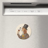 Beagle Wine Snob Magneet (Insitu (Vaatwasser))