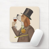 Beagle Wine Snob Muismat (Met muis)