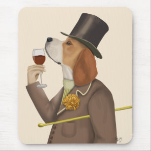 Beagle Wine Snob Muismat
