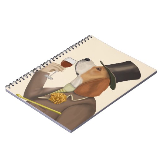 Beagle Wine Snob Notitieboek (Linkerzijde)
