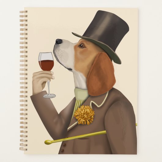 Beagle Wine Snob Planner (Voorkant)