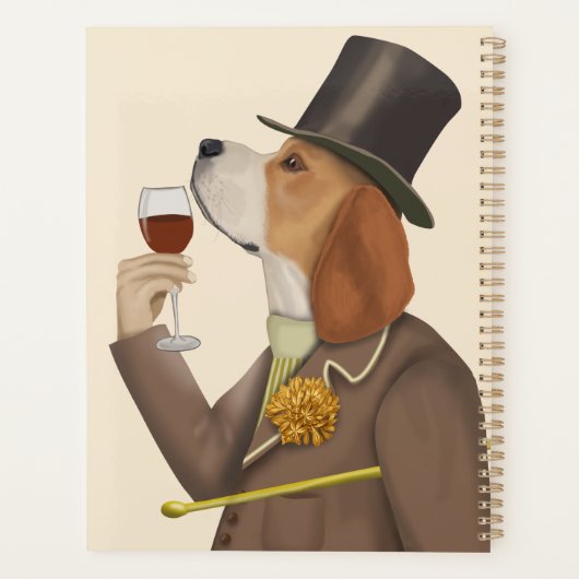 Beagle Wine Snob Planner (Achterkant)