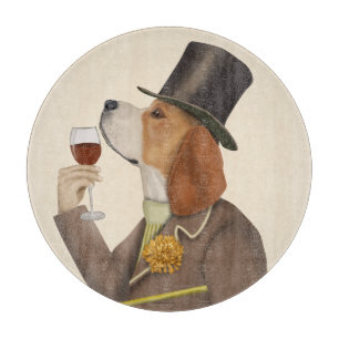 Beagle Wine Snob Snijplank