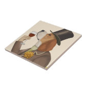 Beagle Wine Snob Tegeltje (Zijkant)