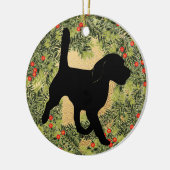 Beagle Wreath Keramisch Ornament (Links)