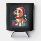 Beagle Xmas Verlichting Santa Beagle Dog Christmas Blikjeskoeler (Voorkant)