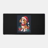 Beagle Xmas Verlichting Santa Beagle Dog Christmas Bureaumat (Voorkant)