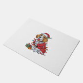 Beagle Xmas Verlichting Santa Beagle Dog Kerstmis Deurmat (Schuin)