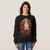 Beagle Yoga Keep Calm Trui (Voorkant volledig)