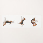 Beagle yoga pose yogamat (Achterkant (horizontaal))