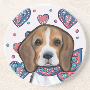Beagle Zandsteen Onderzetter
