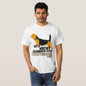 Beagle zoektocht t-shirt (Voorkant volledig)