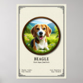 Beagle Zoölogie Serie Poster (Voorkant)