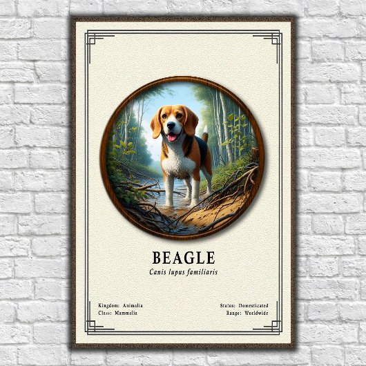 Beagle Zoölogie Serie Poster
