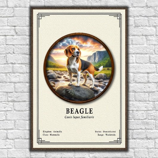 Beagle Zoölogie Serie Poster
