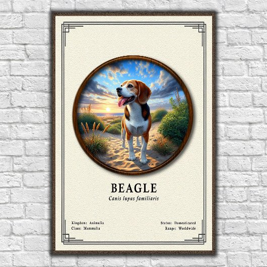 Beagle Zoölogie Serie Poster