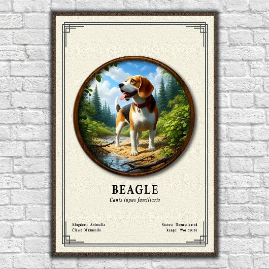 Beagle Zoölogie Serie Poster