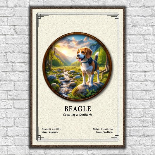 Beagle Zoölogie Serie Poster
