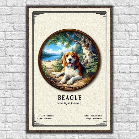 Beagle Zoölogie Serie Poster