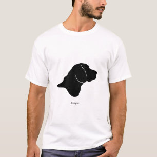 Beagle - zwart Silhouette T-shirt