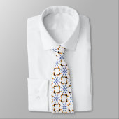 Beaglepatroon blauw stropdas (Gebonden)