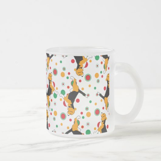 Beaglepatroon Matglas Koffiemok (Rechts)