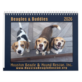Beagles and Buddies 2026 Calendar Kalender