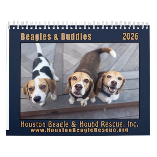 Beagles and Buddies 2026 Calendar Kalender (Hoes)