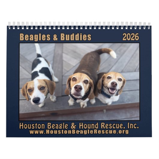 Beagles and Buddies 2026 Calendar Kalender (Hoes)