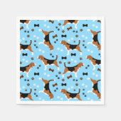 Beagles Blue Dog Patroon Servet (Voorkant)