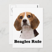 Beagles Briefkaart (Voorkant / Achterkant)