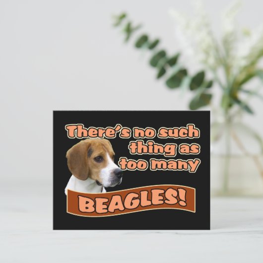 BEAGLES BRIEFKAART (Staand voorkant)