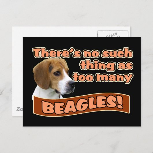 BEAGLES BRIEFKAART (Voorkant / Achterkant)
