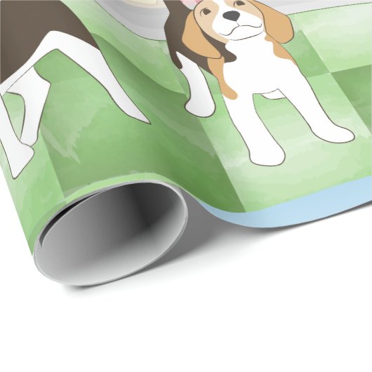 Beagles Cadeaupapier (Rol Hoek)