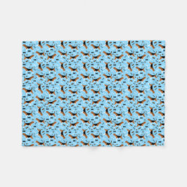 Beagles Cute Beagle Pattern Fleece Deken