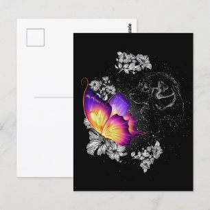 Beagles Dog met Butterfly Dog in Heaven Memorial Briefkaart