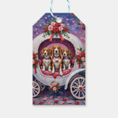 Beagles Dog Valentine's Day  Cadeaulabel (Voorkant)