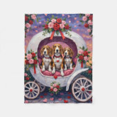 Beagles Dog Valentine's Day  Fleece Deken (Voorkant)