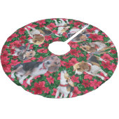 Beagles en bonzen met kerstboomrokken kerstboom rok (Gekanteld)