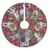 Beagles en bonzen met kerstboomrokken kerstboom rok (Voorkant)