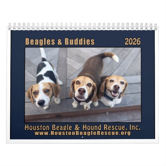 Beagles en Buddies Kalender 2026 (Hoes)