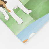 Beagles Fleece Deken (Hoek)