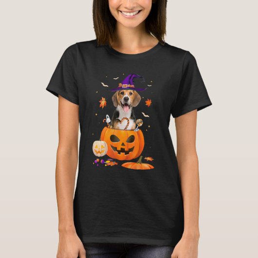 Beagles Halloween Costume Halloween Hondenliefhebb T-shirt (Voorkant)