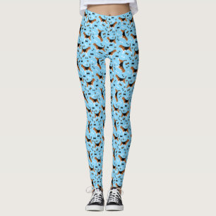 Beagles Hond Dog Beagle Pattern Pawprints Leggings