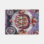 Beagles Hond Valentijnsdag Fleece Deken (Voorkant (Horizontaal))