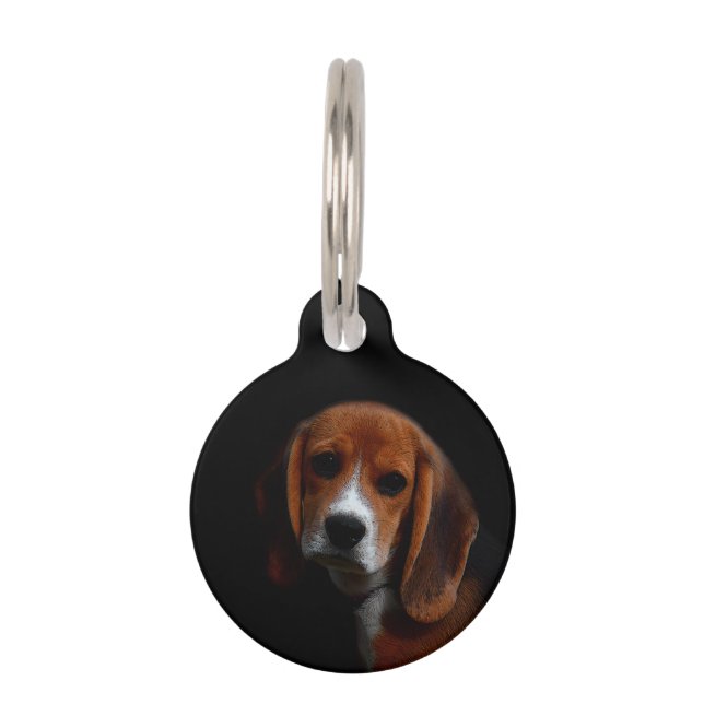 Beagle's hondenmedaille huisdierpenning (Voorkant)