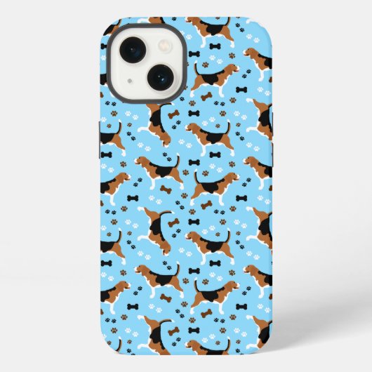 Beagles Hondenras Beagle Pattern iPhone Hoesje (Achterkant)