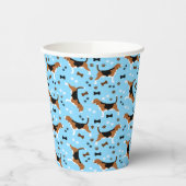 Beagles Hunting Dog Beagle Pattern Cute Papieren Bekers (Links)